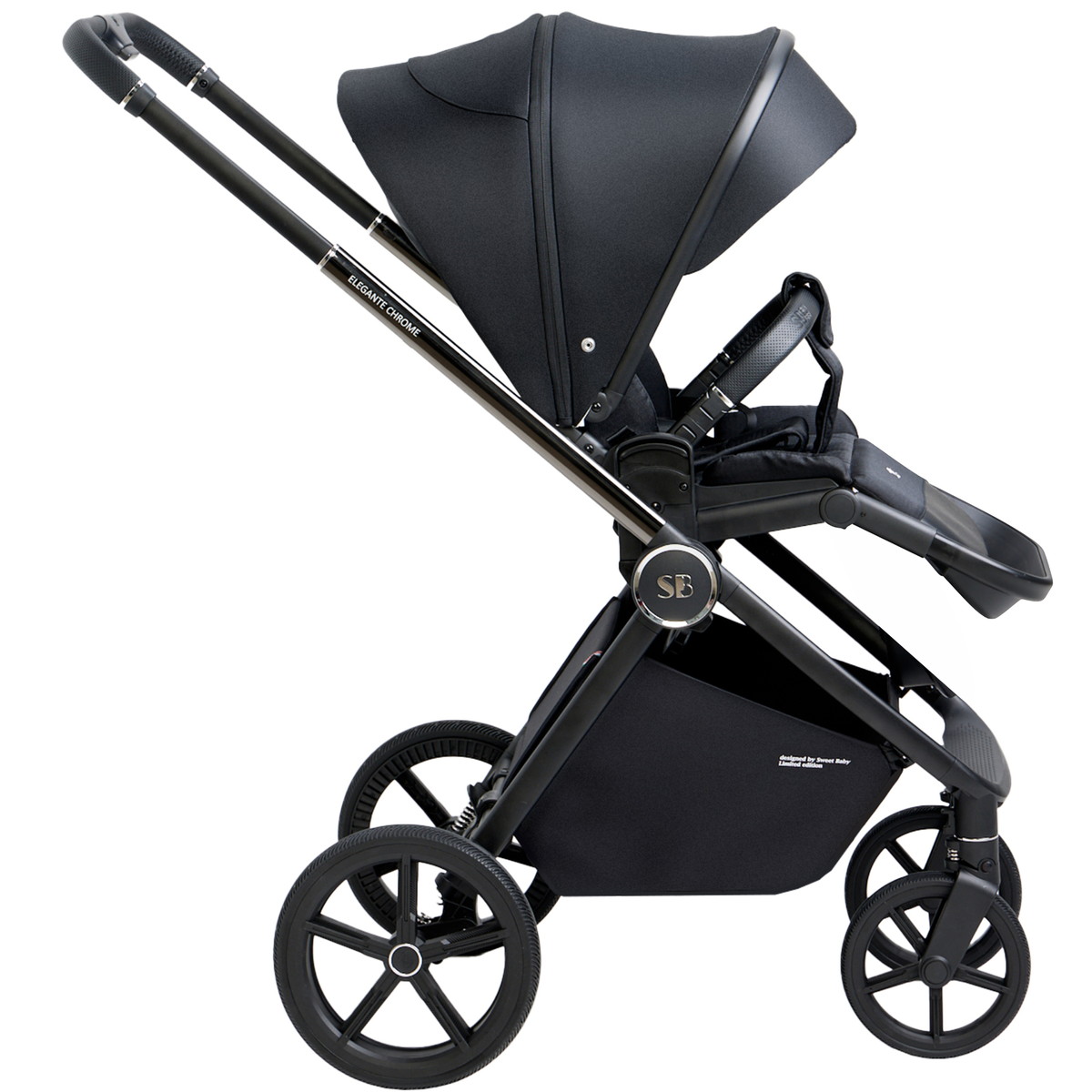 Коляска 2 в 1 Sweet Baby Elegante Chrome Black 2qv9fg4g5hayic05dq482fr705lowd2b