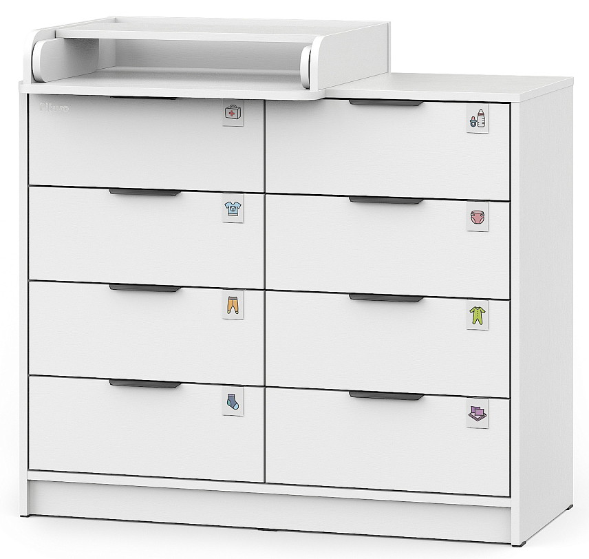 Комод Pituso Kids Optimum ЛДСП Белый-белый sqn3kge8it21fwifp3kmm64d9h7qlld5