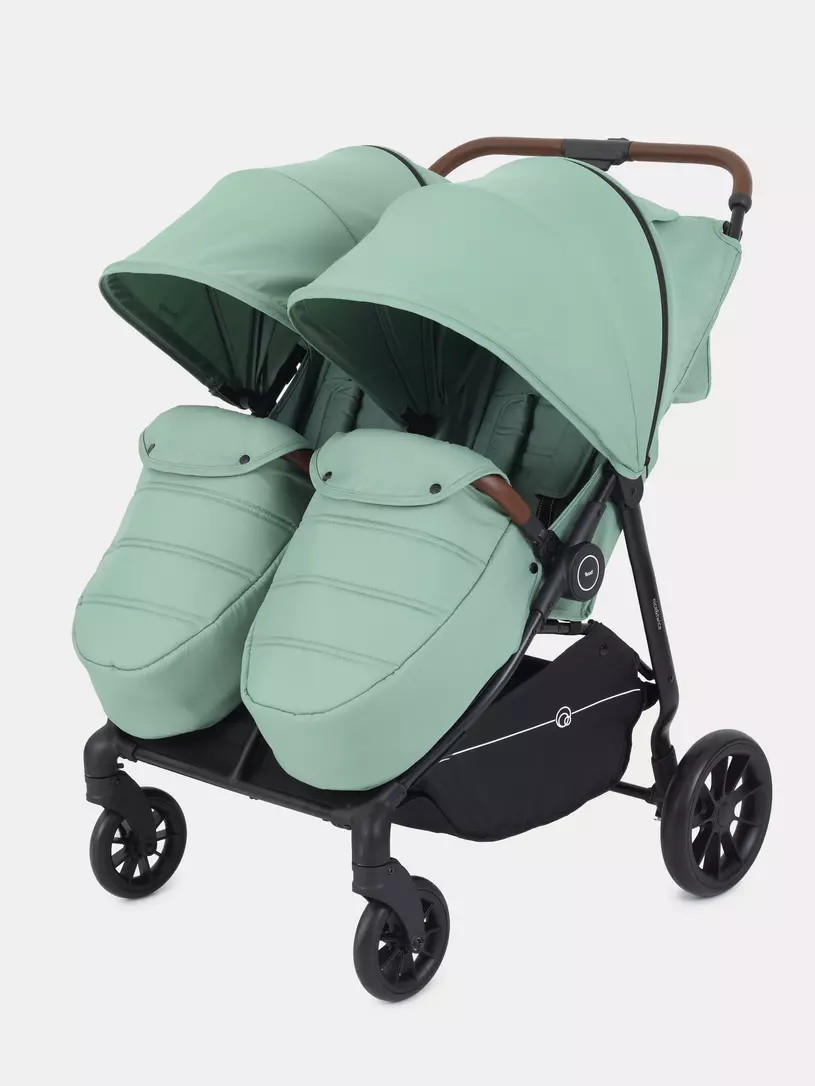 Детская прогулочная коляска для двойни Rant Twinny Wild green 4jm3pdhpb98o614ykmfnz7ealv7nak2d