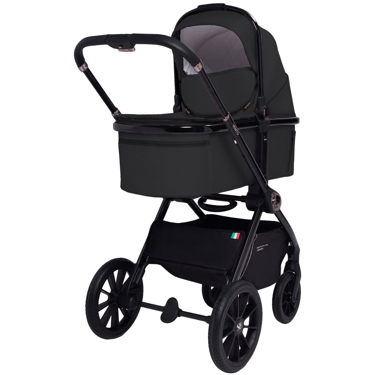 Коляска 2 в 1 Sweet Baby Vento Black 2cnwduqmb8nnw77bwx10wy6m5c7sugy8