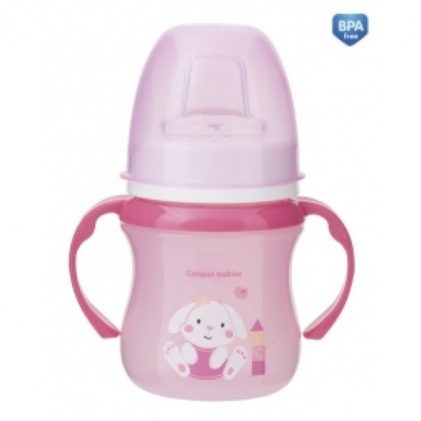 Поильник Canpol EasyStart Colourful animals, силик. носик, 120 мл, 6+ мес., арт. 35/207 розовый 47a7e411e3c9e243a963bab869b9e232