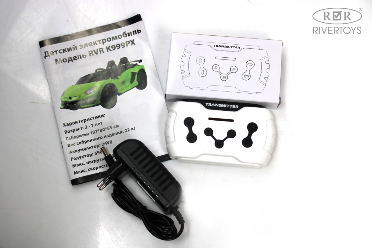 Детский электромобиль RiverToys K999PX зеленый v2564jv2fem6m4hgamizmol0hl89x850