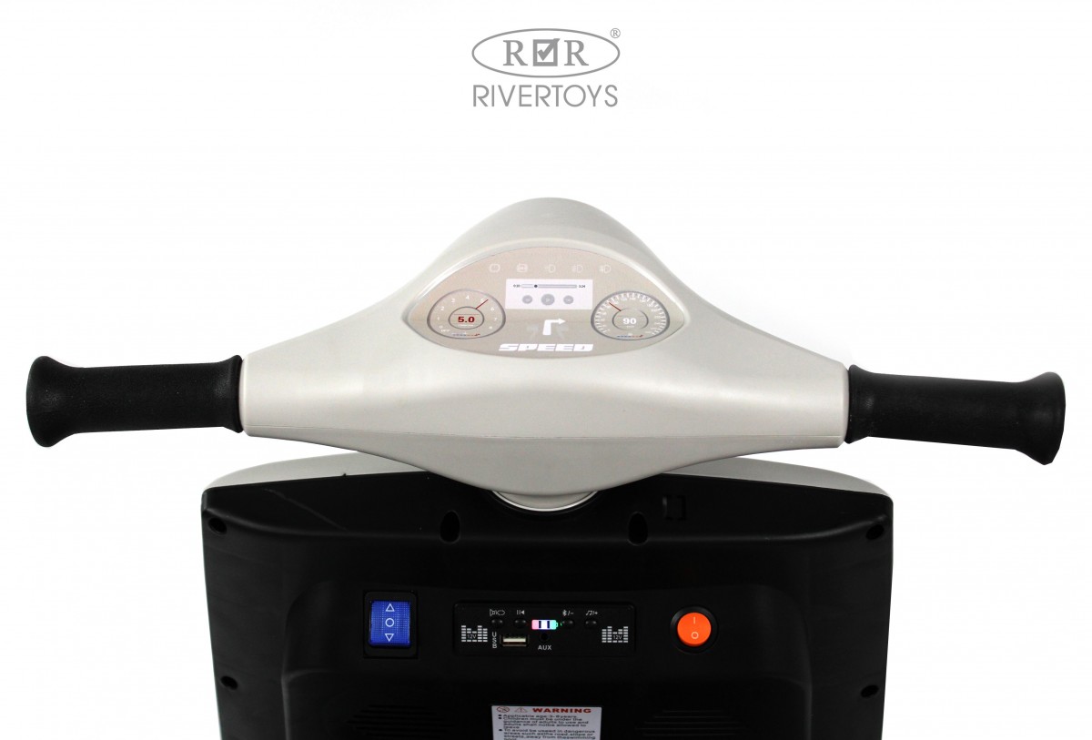 Детский электроскутер RiverToys K777PX-A серый x7ru6kds4u5pki39m7b8udrr3q0y4rqi