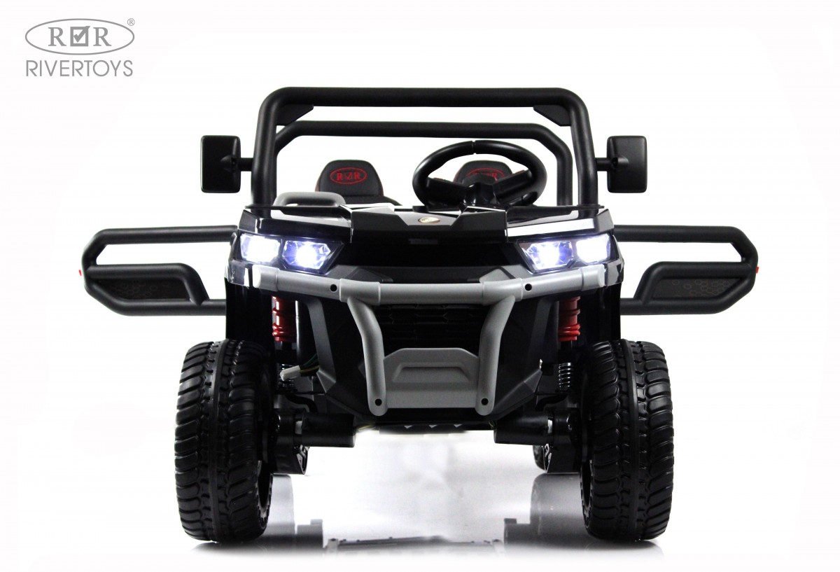 Детский электромобиль RiverToys H005HH черный umqwuzsfualsanyjhrcgzta2y6c21f5o