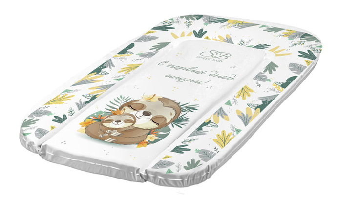 Пеленальный матрасик 48х71 Sweet Baby Fantasy Grigio (ленивец серый) s4tqu1owwj9j92nujxtd5dp4305zttvj