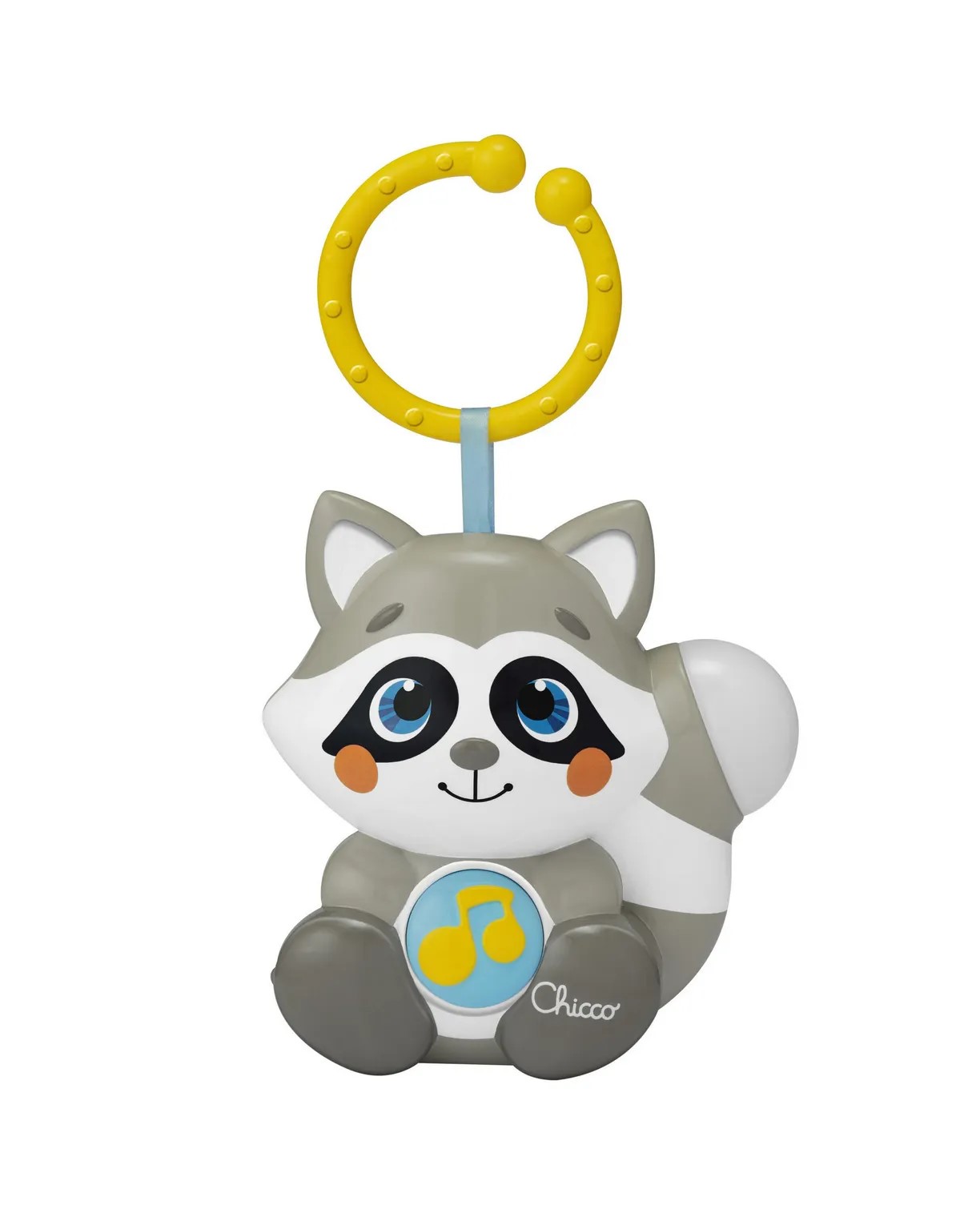 Игрушка подвеска-ночник музыкальная Chicco Енот Клауди (белый)