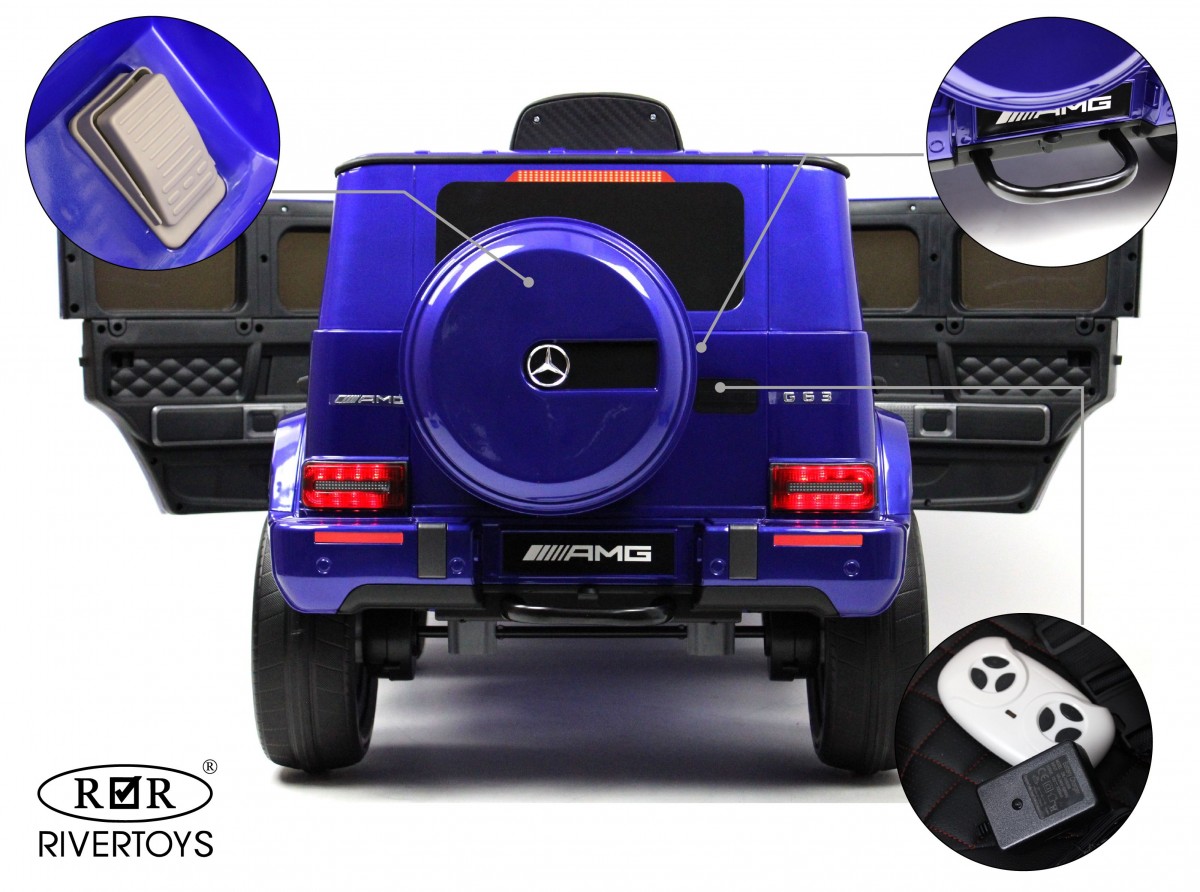 Детский электромобиль RiverToys Mercedes-AMG G63 K999KK синий глянец nn7u54adsw1k073lyobqm28efbwz77p8