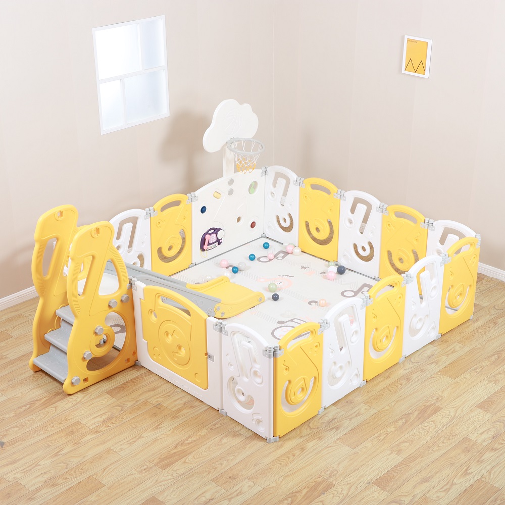 Манеж UNIX Kids SUPREME Music 200x200 Yellow 108131737-manezh-unix-kids-supreme-music-200x200-yellow