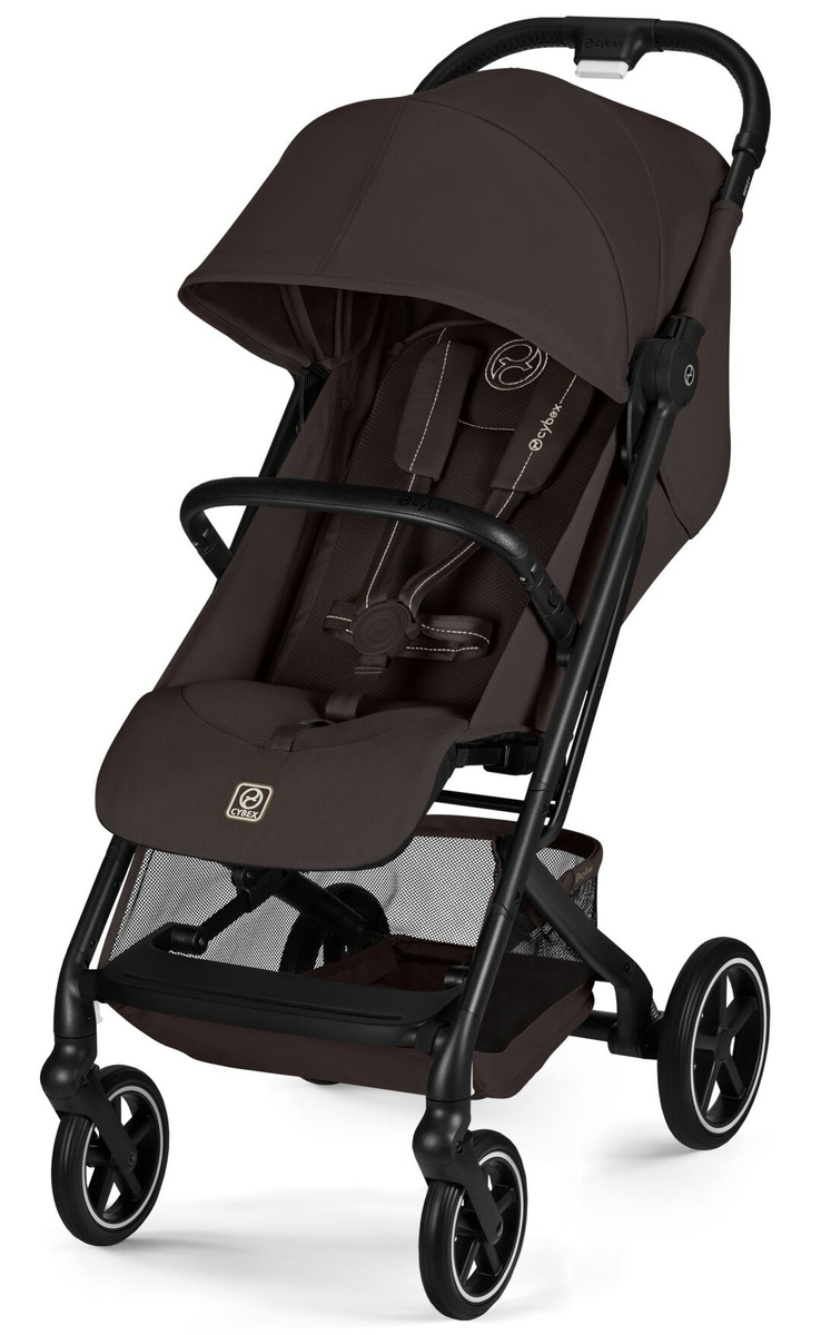 Прогулочная коляска Cybex Beezy NEW (Chocolate Brown c дождевиком и бампером)