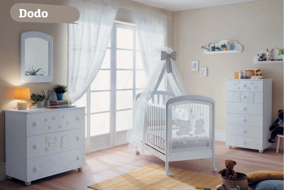 Детская кроватка Pali Dodo Белый 3hwbz7j2474cx3ei1cfvd19c2jj8f3d1