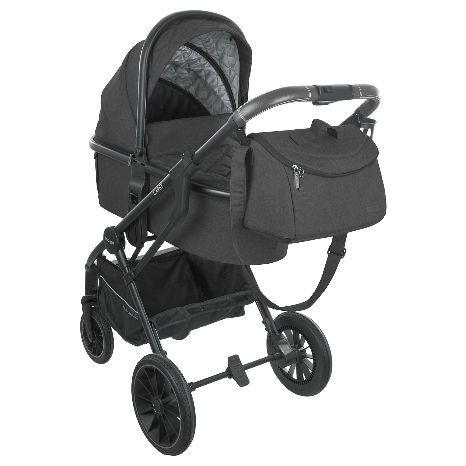 Коляска 3 в 1 INDIGO CARRY  черный 771dd3958025395c3cde4d7930bcff2c