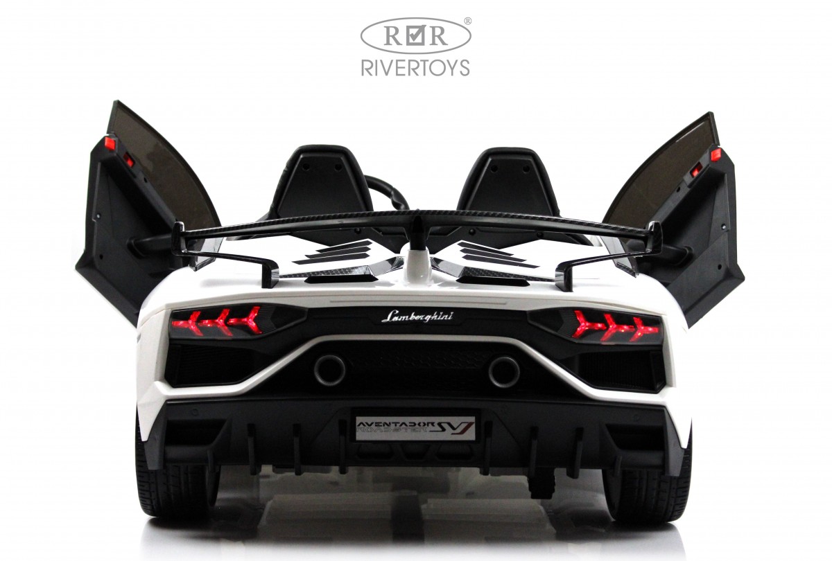 Детский электромобиль RiverToys Lamborghini Aventador SVJ A111MP белый 8fruq5a2a15immn05ekpx7oa9jmg49ah