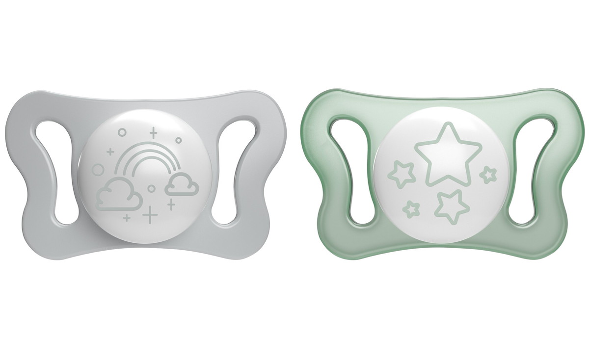 Пустышка Chicco PhysioForma Micro силиконовая 0-2 мес, 2 шт. Glow nlq6kqk28eluc7swt7f0ucqv7k7zqqqg
