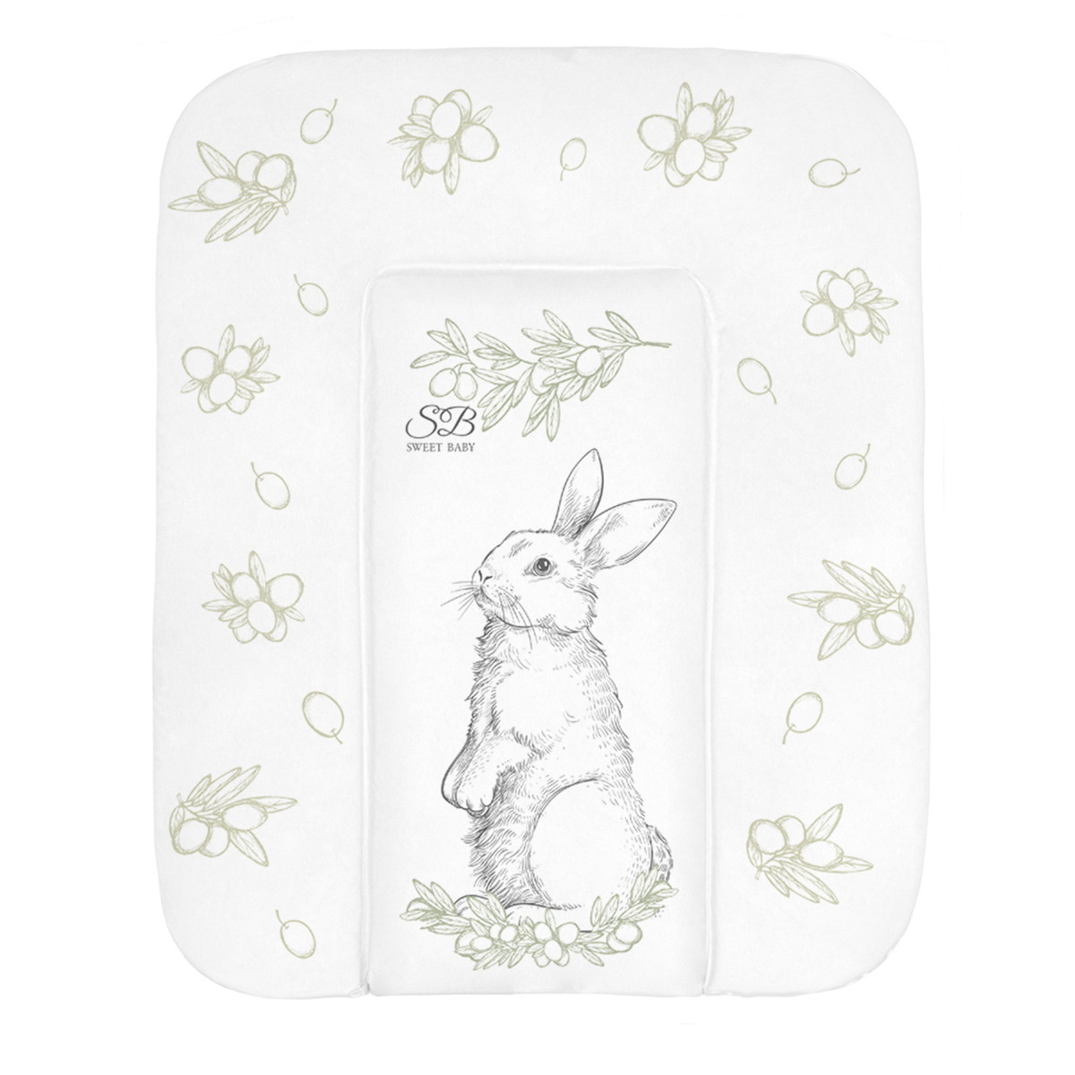 Пеленальный матрасик 58х71 Sweet Baby Foresta Magica Grigio/oliva (заяц серый/оливковый) iutgncanpcei6lo09spfhk00h3cjdk36