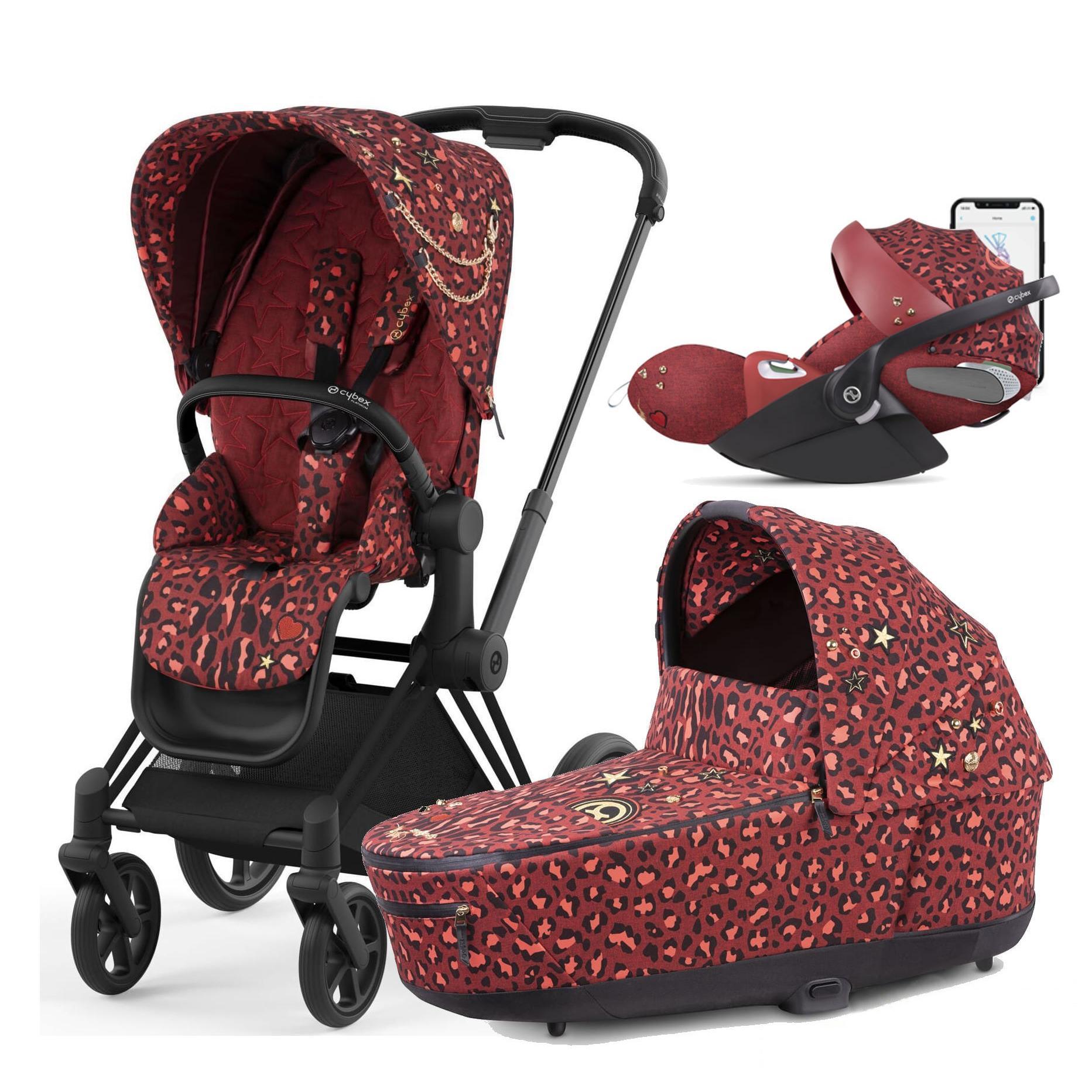 Коляска 3 в 1 Cybex e-Priam 4 (с электроприводом) (Rockstar Alec Volkel)