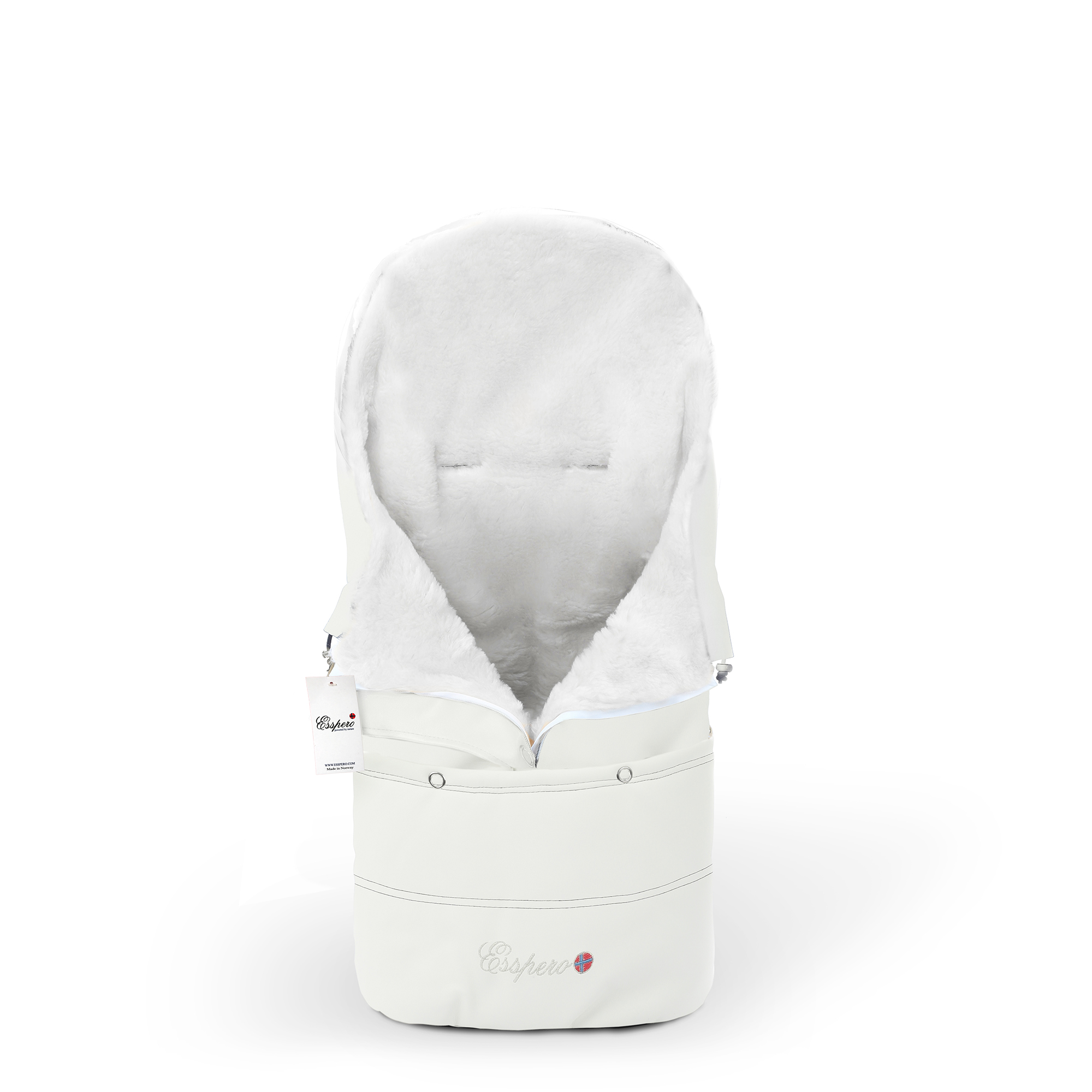 Конверт в коляску Esspero Transformer Arctic (натуральная 100% шерсть) (White)