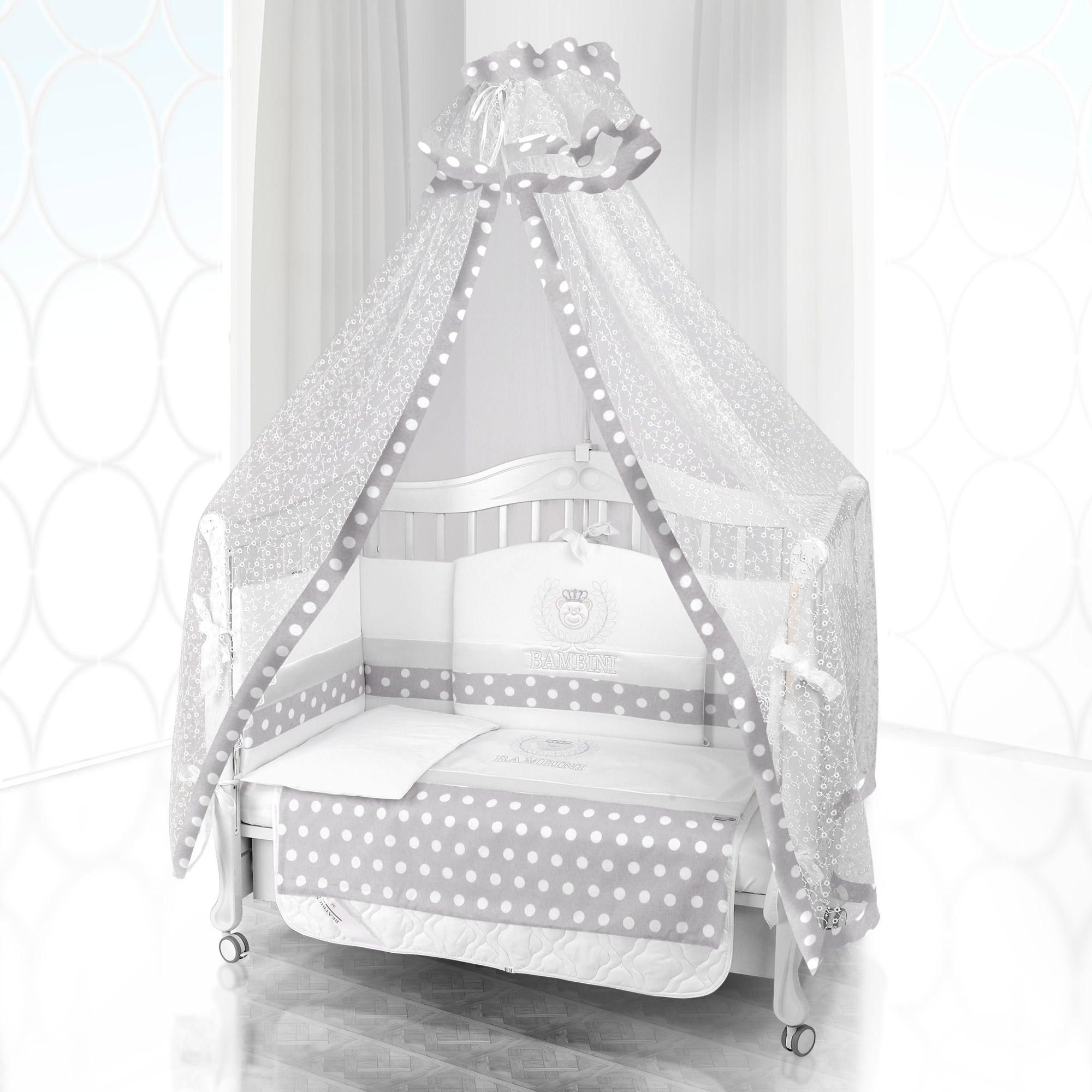 Комплект постельного белья Beatrice Bambini Unico Guseppe Ottaviani (120х60) bianco grigio 8ca8936d566b3271d0b4e546cbc5c5b6