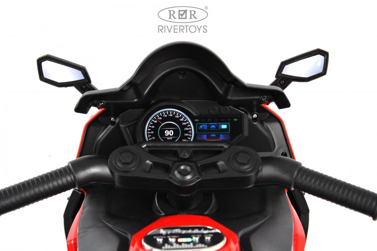 Детский электротрицикл RiverToys K002PX-A красный 23enx1l9tcuihupnclnwc2p07hub980t