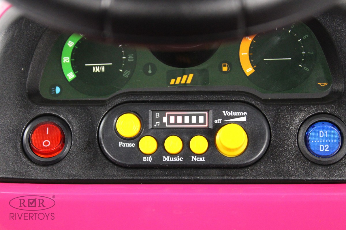 Детский электромобиль RiverToys K111KK розовый etzxux236fwym2szjhr866hdk4j682my