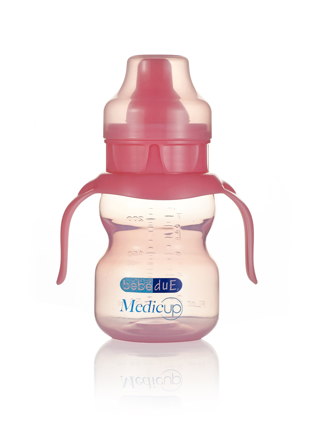 Чашка непроливайка Bebe Due Medic 220 мл. 0+ мес. Розовый 108100954-chashka-neprolivaika-bebe-due-medic-220-ml-0-mes-rozovii