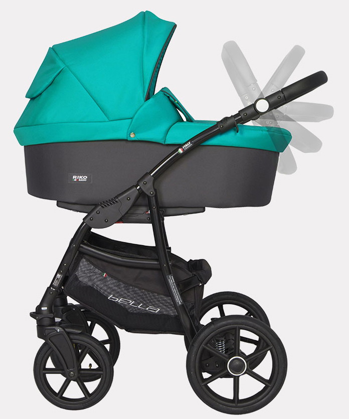 Детская коляска Riko Basic Bella 2 в 1 03 серый-малахит t1zh6kl7ss9frfnpmvemfpuy04k7a70z