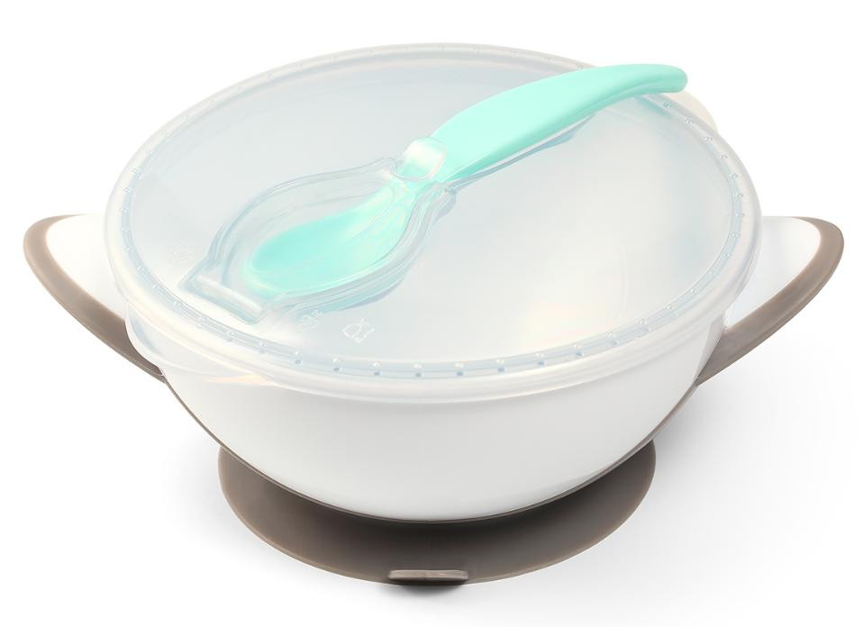 Тарелочка BabyOno с присоской, крышкой и ложечкой Серая e8m97pgspel60wc7hk7a6b8kd9r20jhp