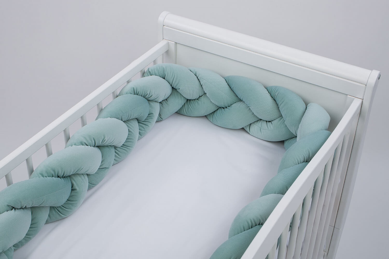 Бампер-коса в кроватку Lepre Velvet 210 см Мятный 108128625-bamper-kosa-v-krovatku-lepre-velvet-210-sm-myatnii
