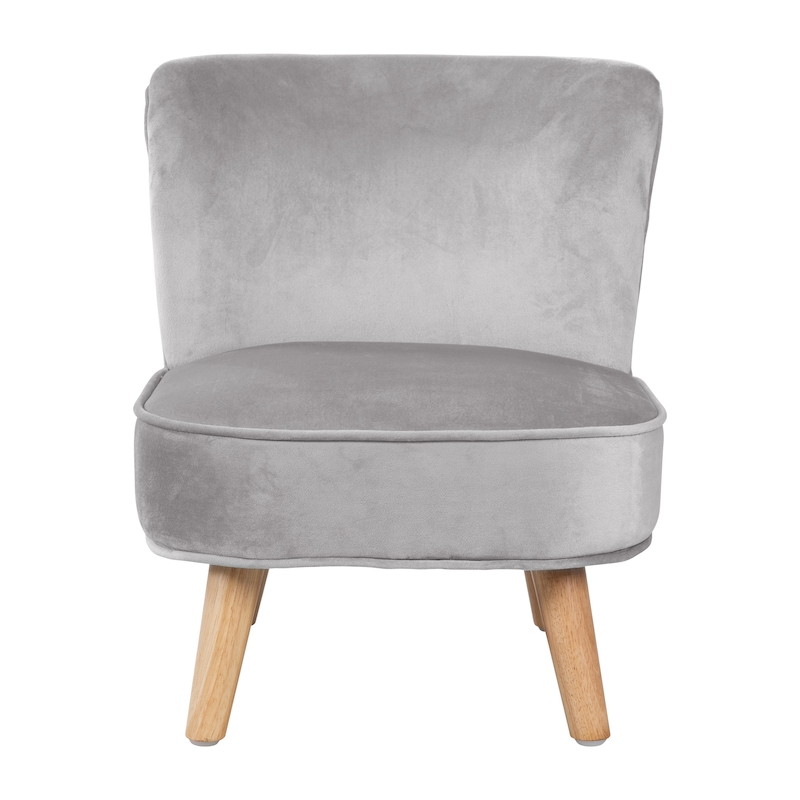 Детское велюровое кресло ROBA Lil Sofa Серый zburk1mjy4dgbd5sylcqst11qflveu5w