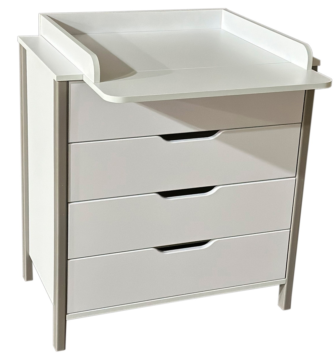 Пеленальный комод АНТЕЛ Solnyshko 12 (белый/серый)