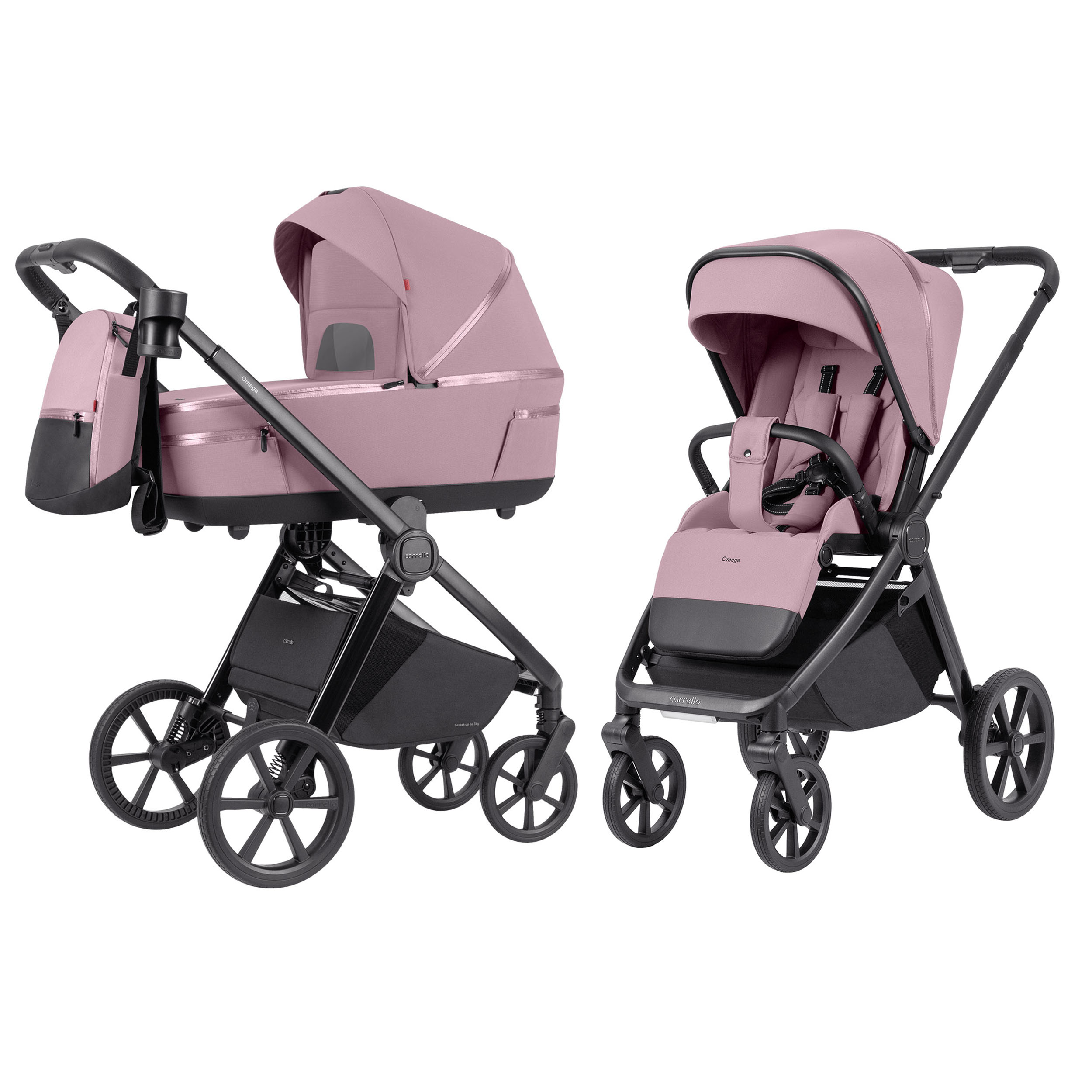Коляска 2 в 1 Carrello Omega + CRL-6540 Galaxy Pink 108134158-kolyaska-2-v-1-carrello-omega--crl-6540-galaxy-pink
