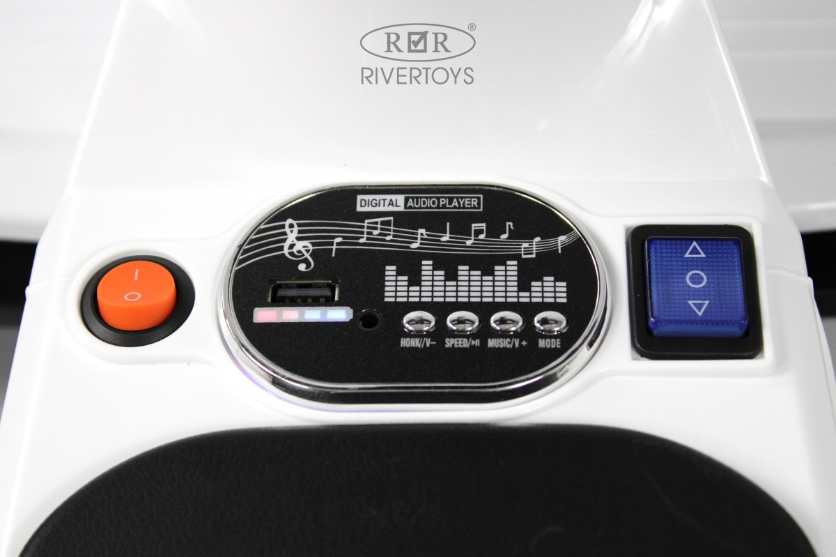Детский электромобиль RiverToys K008PX белый nrylc37kc24gaalsd8cvpemjuan8z51i