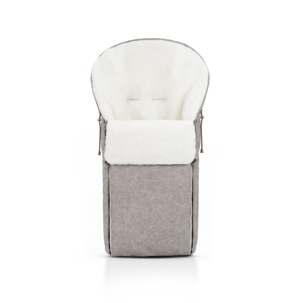 Конверт в коляску Beatrice Bambini Fiori (экокожа) (Grey)