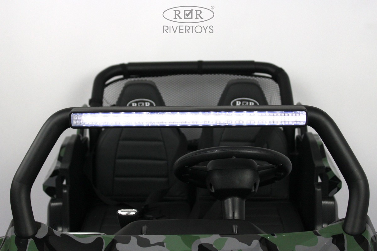 Детский электромобиль RiverToys T777TT 4WD зеленый камуфляж z72e73et9d7wq3nfefwxggol2h7iweiz