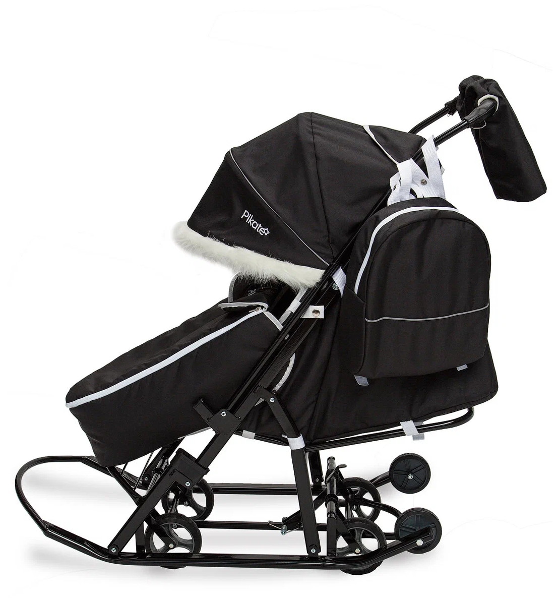 Санки-коляска Pikate Arctic черный 9d2c0zx081u3qnzcu2t8dumj9af5g66v