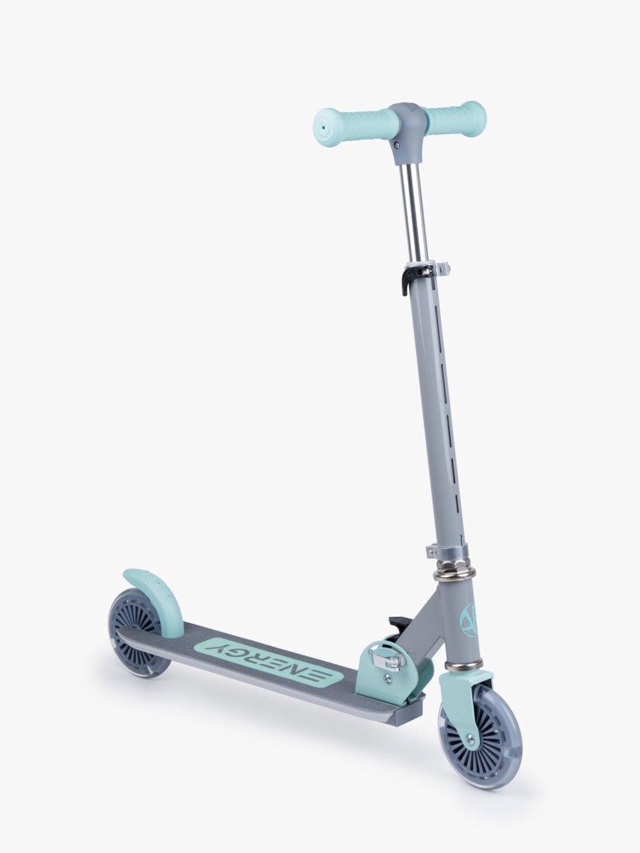 Самокат детский двухколёсный Amarobaby Energy серый/мятный 440ee7b0d3e6904c2555cf624736c8a7
