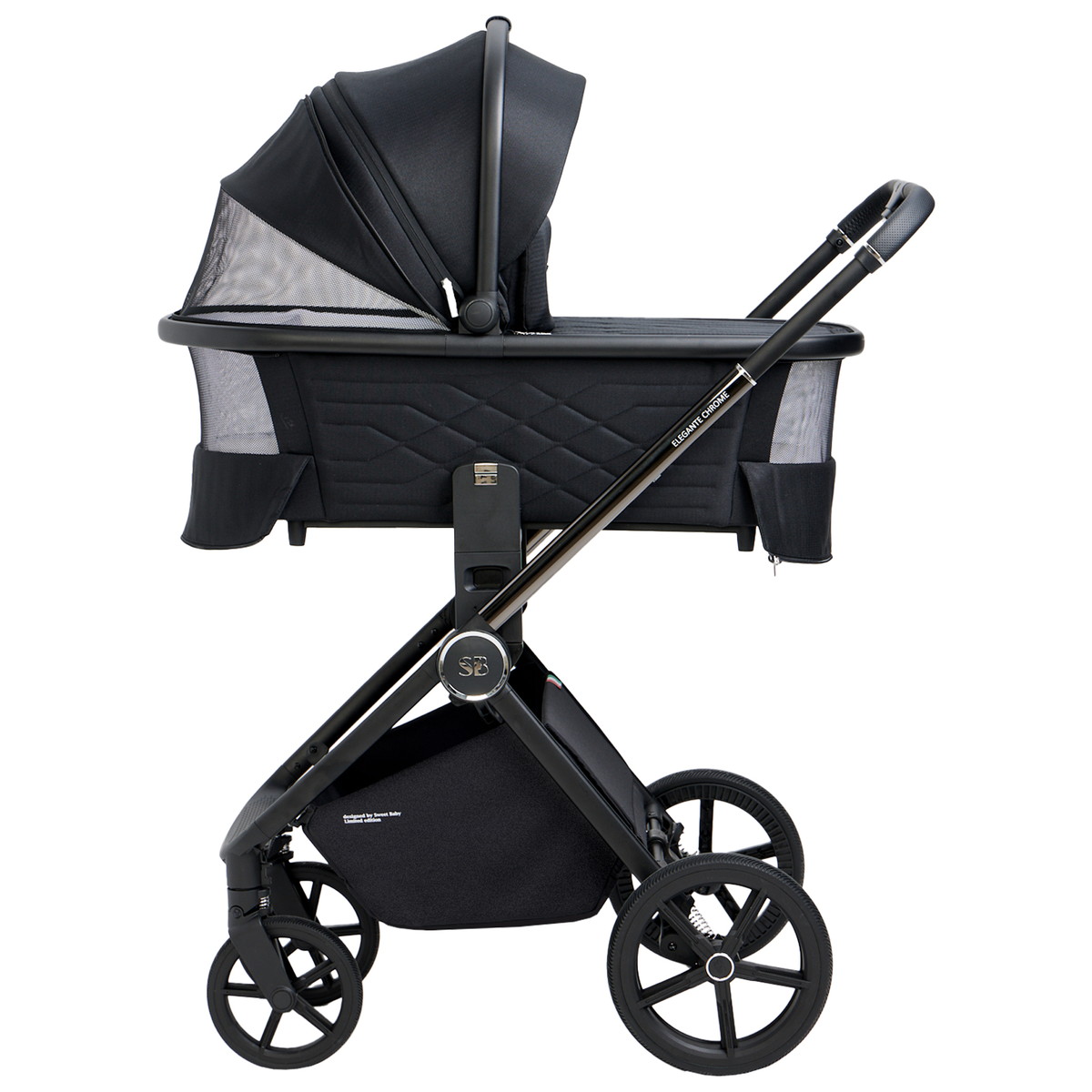 Коляска 2 в 1 Sweet Baby Elegante Chrome Black 1wmdilgzvfc1pnya1zabpkw6278kv896