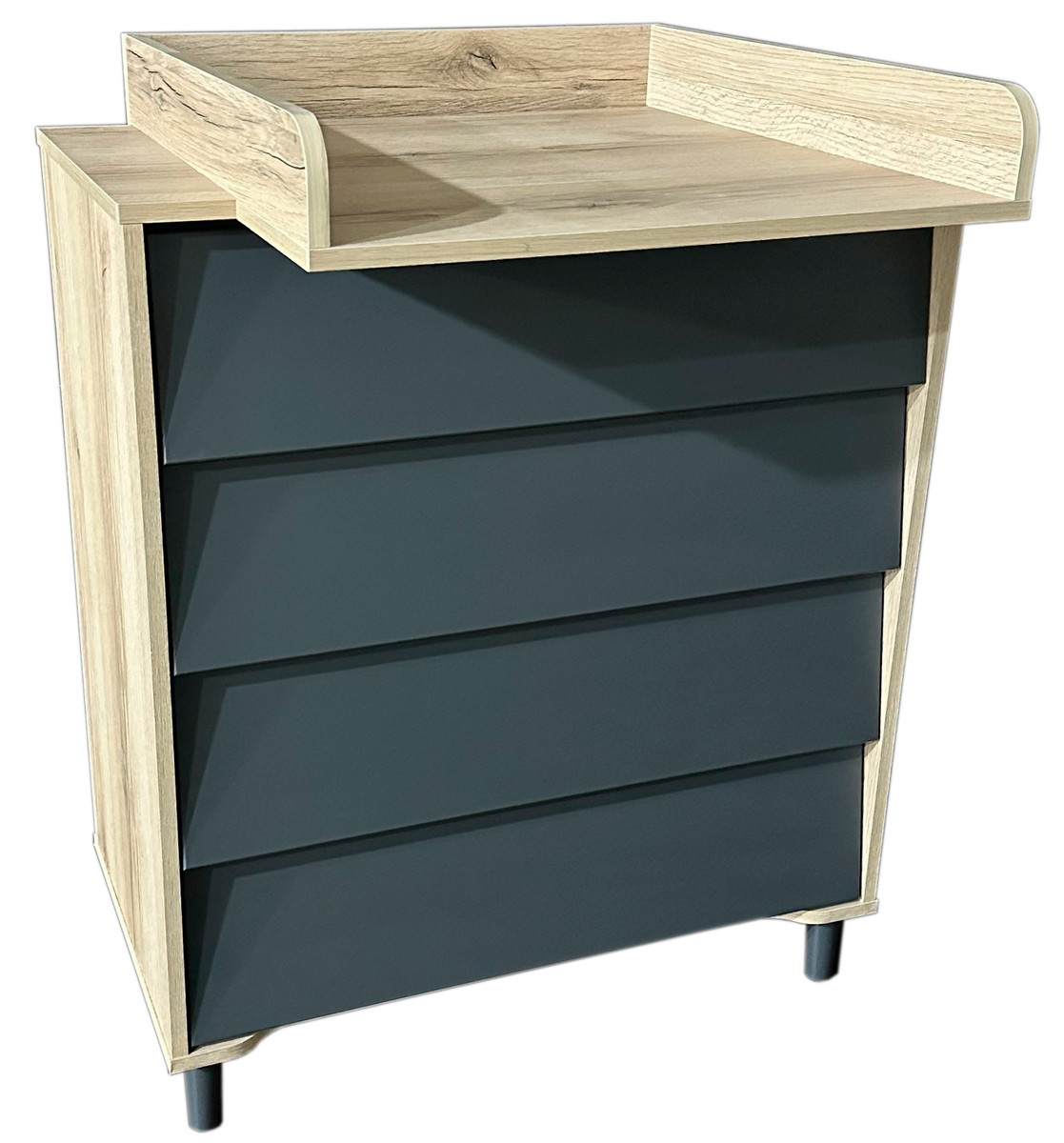 Пеленальный комод Bellini Maya (дуб/графит)