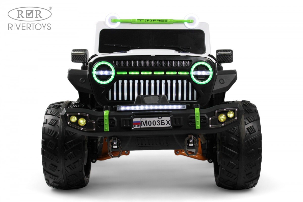 Детский электромобиль RiverToys М003БХ белый ud3a8ytaly9vqnsi02c3qlk6xjr7dry3