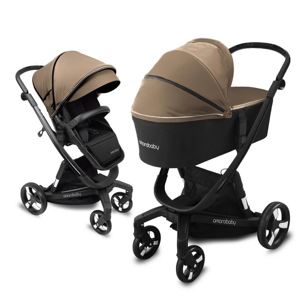 Коляска 2 в 1 Amarobaby Tutum с Auto Brake Бежевый a055ed253fcc6472017b4a8d16ba4f4a