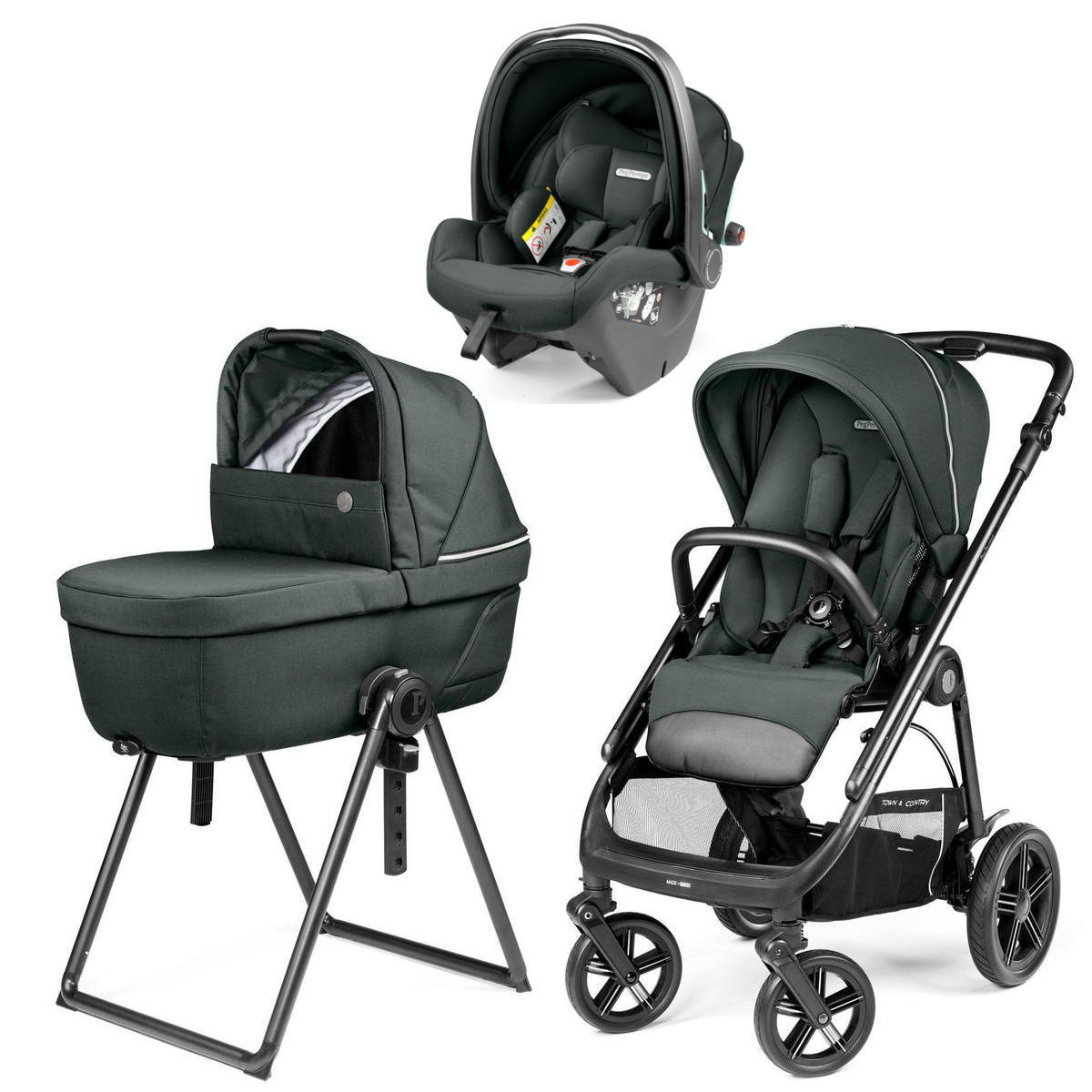 Коляска 3 в 1 Peg Perego Veloce TC Belvedere SLK (Metal New)