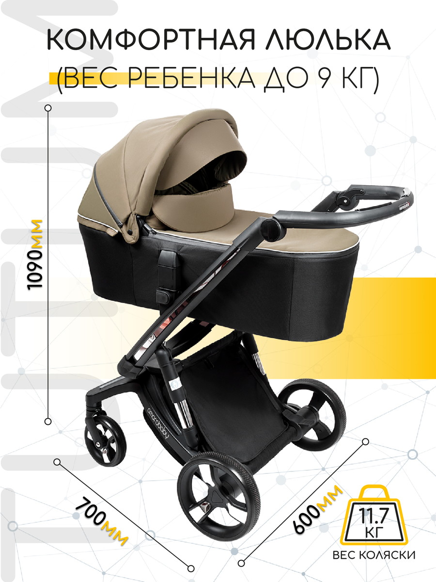 Коляска 2 в 1 Amarobaby Tutum с Auto Brake Бежевый ip6h244u79gjkc7nj01wrcoj7roehdbw