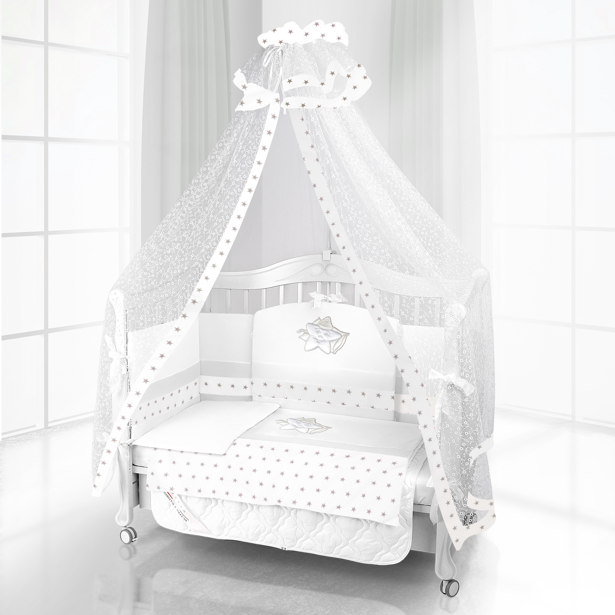 Комплект постельного белья Beatrice Bambini Unico Smile (125х65) bianco bianco 5f0fc90bba890b12ce2a5f95c1056de3