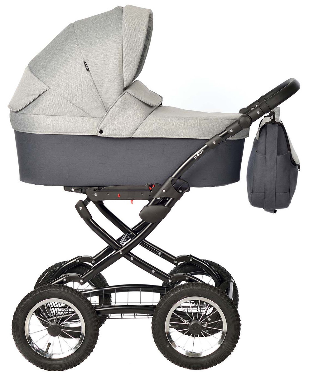 Коляска Indigo BLUES Classic  серый n19eit1gwm7alo6izxbyxt3nnx58ove2