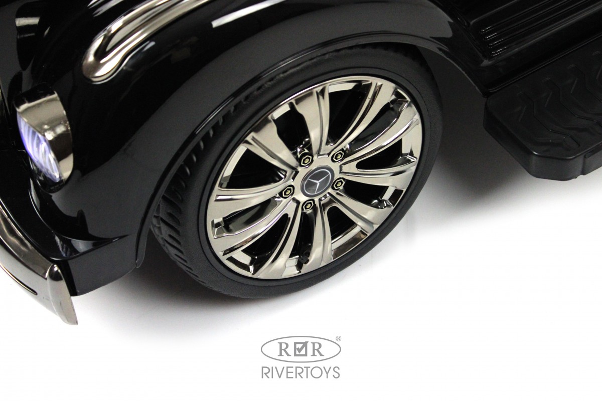 Детский толокар RiverToys Mercedes-AMG 300S G300GG-D с пультом управления черный глянец jl57led0mi2tpxyzrv6ttryhc4uwt0jo