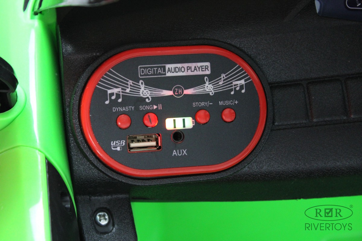 Детский электромобиль RiverToys F444FF зеленый 6p3w72xeie3v5gdonspvbmc09rigrjqc