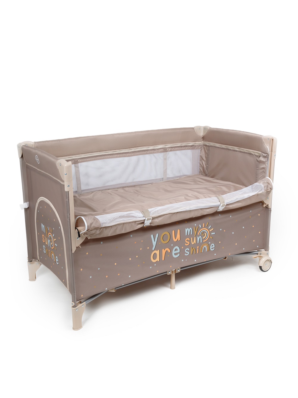 Манеж-кровать Amarobaby Transform Sunshine/Коричневый b2f72540e23c1d9de070bbf23f477065
