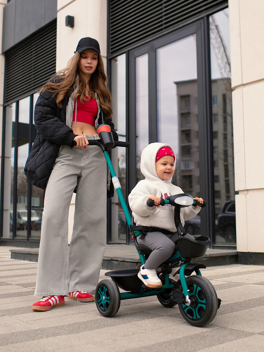 Трехколесный велосипед AmaroBaby Legend с ручкой зеленый uhgfit8gj4a12tokpysgyoopr1ld7cwz