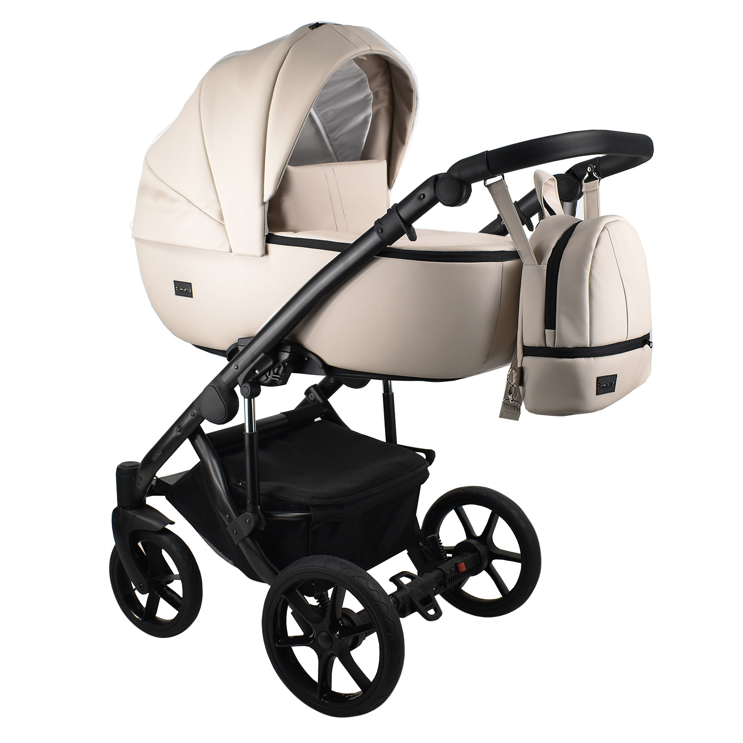 Коляска 2в1 BEXA AIR ECO бежевая кожа 108133125-kolyaska-2v1-bexa-air-eco-bezhevaya-kozha