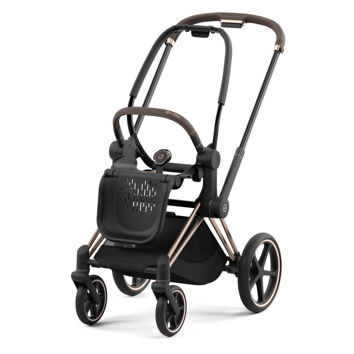 Коляска 2 в 1 Cybex Priam IV (шасси Rosegold) Sepia Black jfryjnup1qk54yxgluh1locgez1aia18