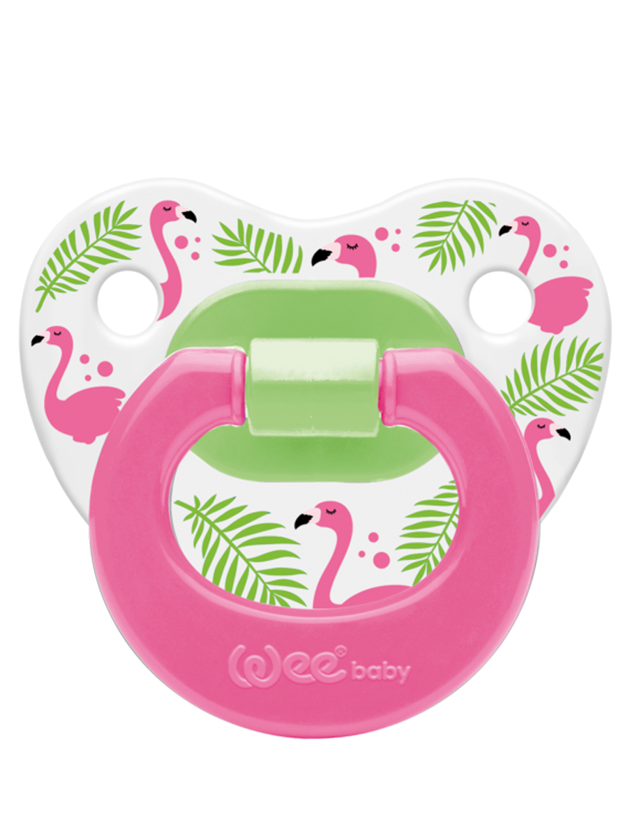 Ортодонтическая соска-пустышка WeeBaby с рисунком, с 6 месяцев розовый 108126229-ortodonticheskaya-soska-pustishka-weebaby-s-risunkom-s-6-mesyacev-roz